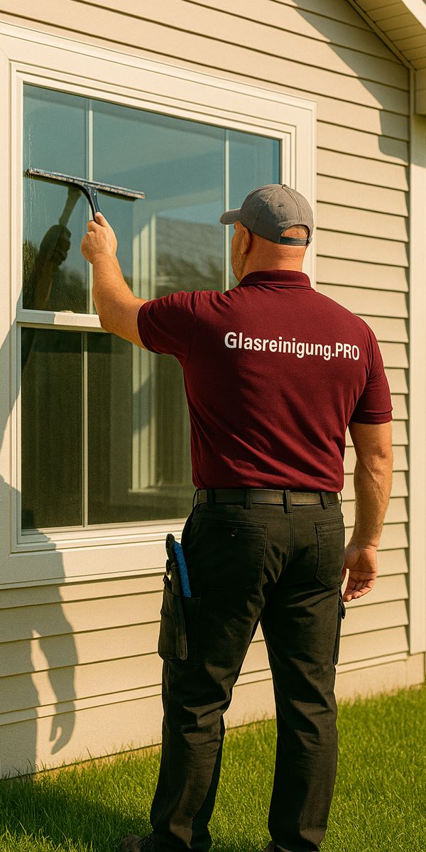 Fensterputzer bei der Arbeit – gründliche Glasreinigung für Haushalte und Unternehmen