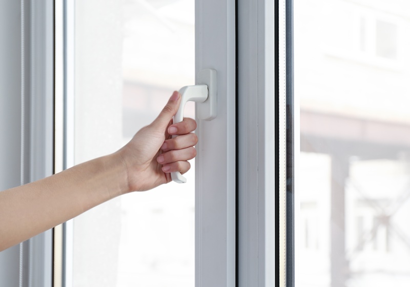 Frisch gereinigte Fenster in einer Wohnung in Barsinghausen