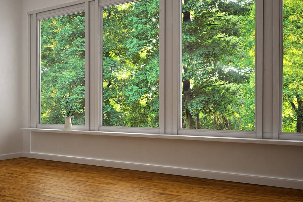 Gereinigte Fenster